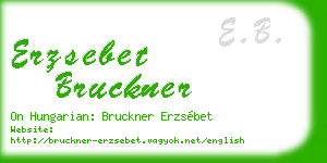 erzsebet bruckner business card